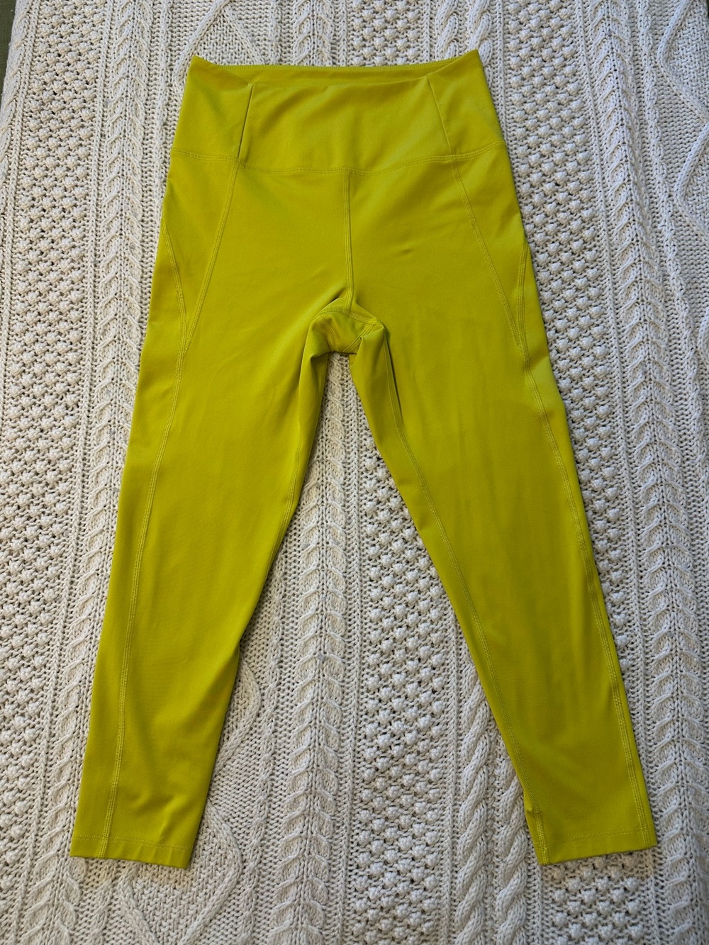 girlfriend collective - Compressive High-Rise Legging - Chartreuse - Medium